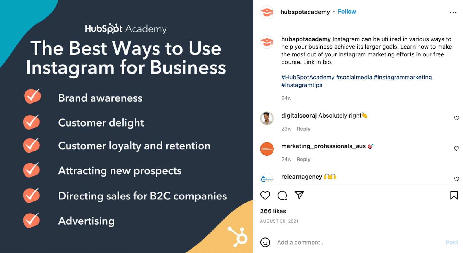 hubspot instagram
