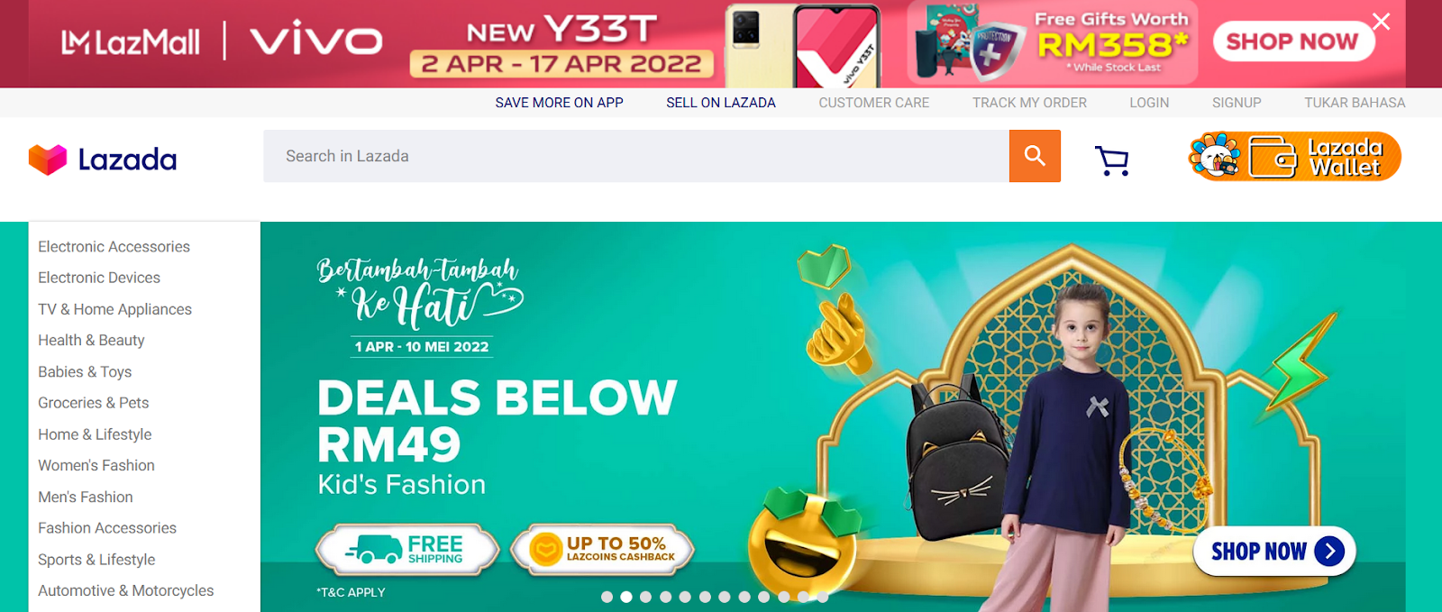 lazada storefront