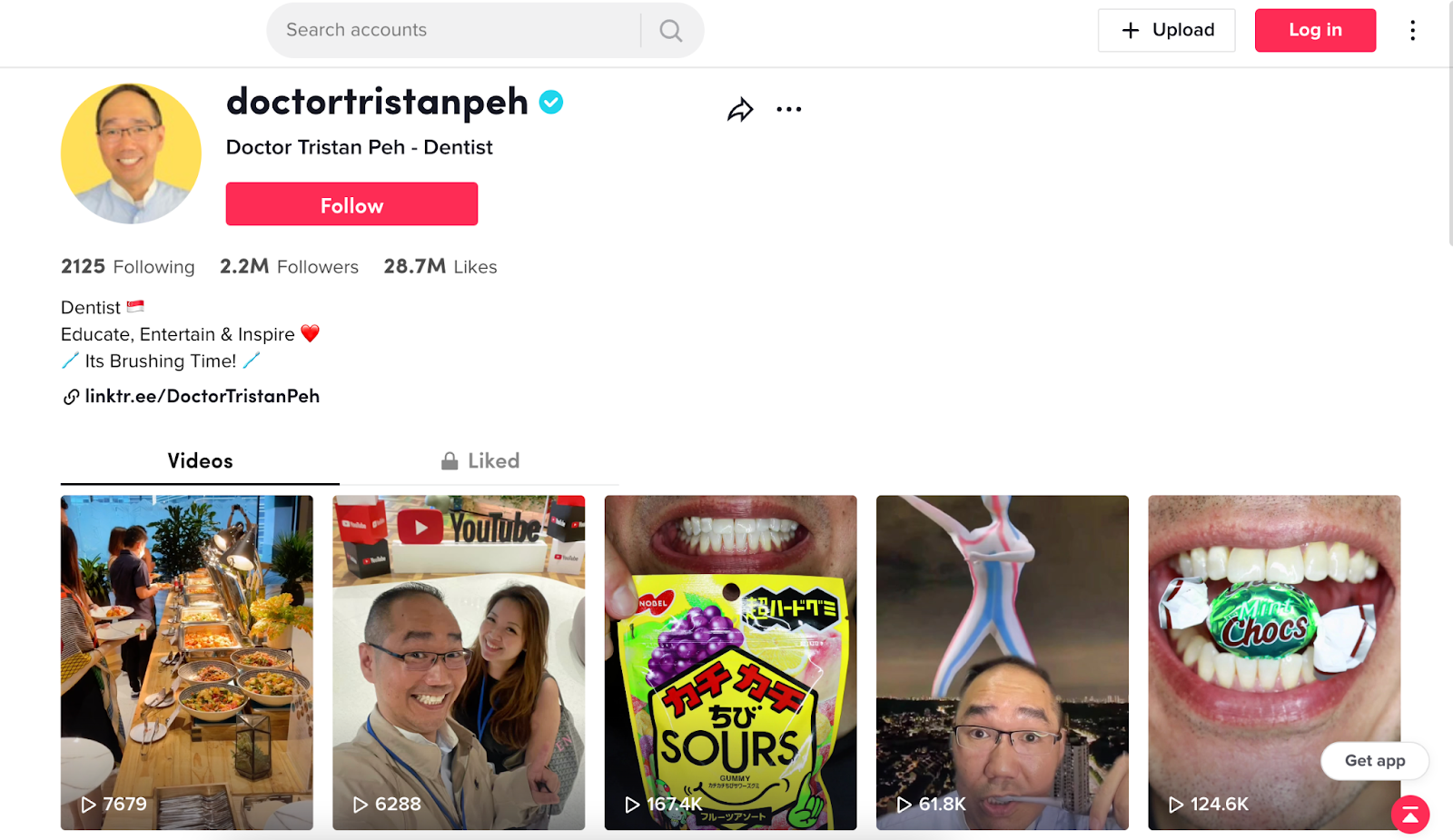 dentist tiktok account