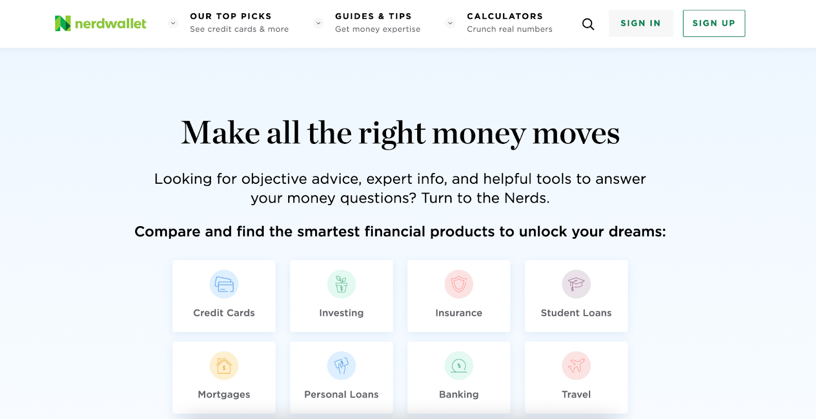 nerd wallet pillar content