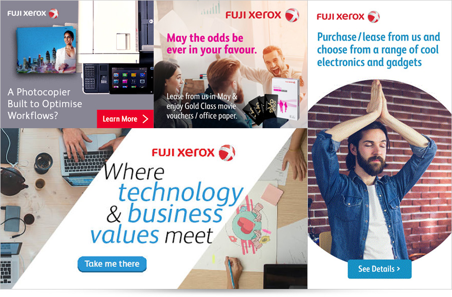Fuji Xerox display ads