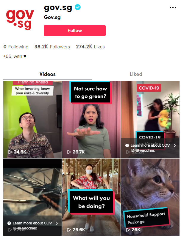 TikTok page