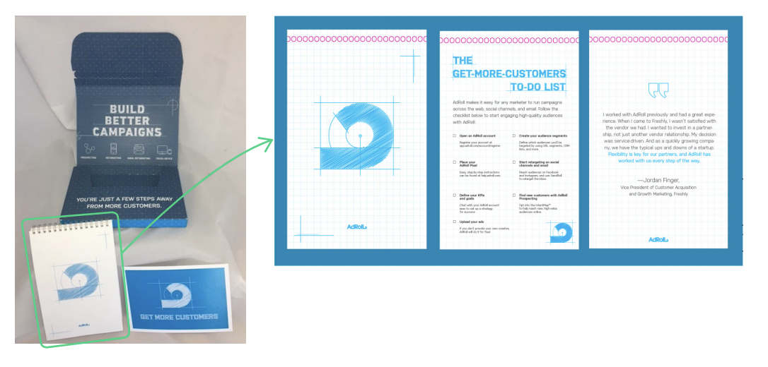 gift packet for accounts based marketing campaign