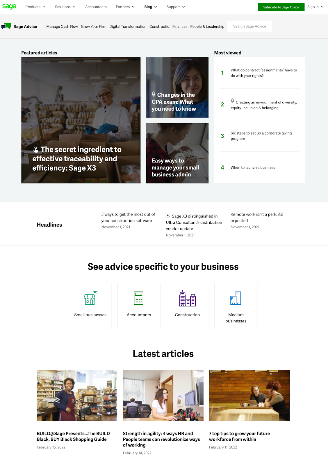 Sage accounting company blog