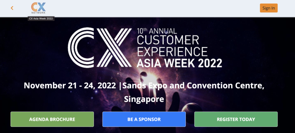 cx asia week 2022 event
